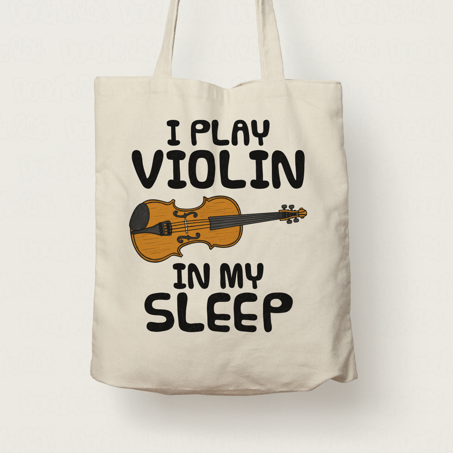 Funny Violin Tote Bag - I Play Violin In My Sleep - Violinist Musician Gift