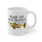 Church Trumpet Mug - Praise Him With Trumpets (Psalm 150:3) - Christian Trumpeter