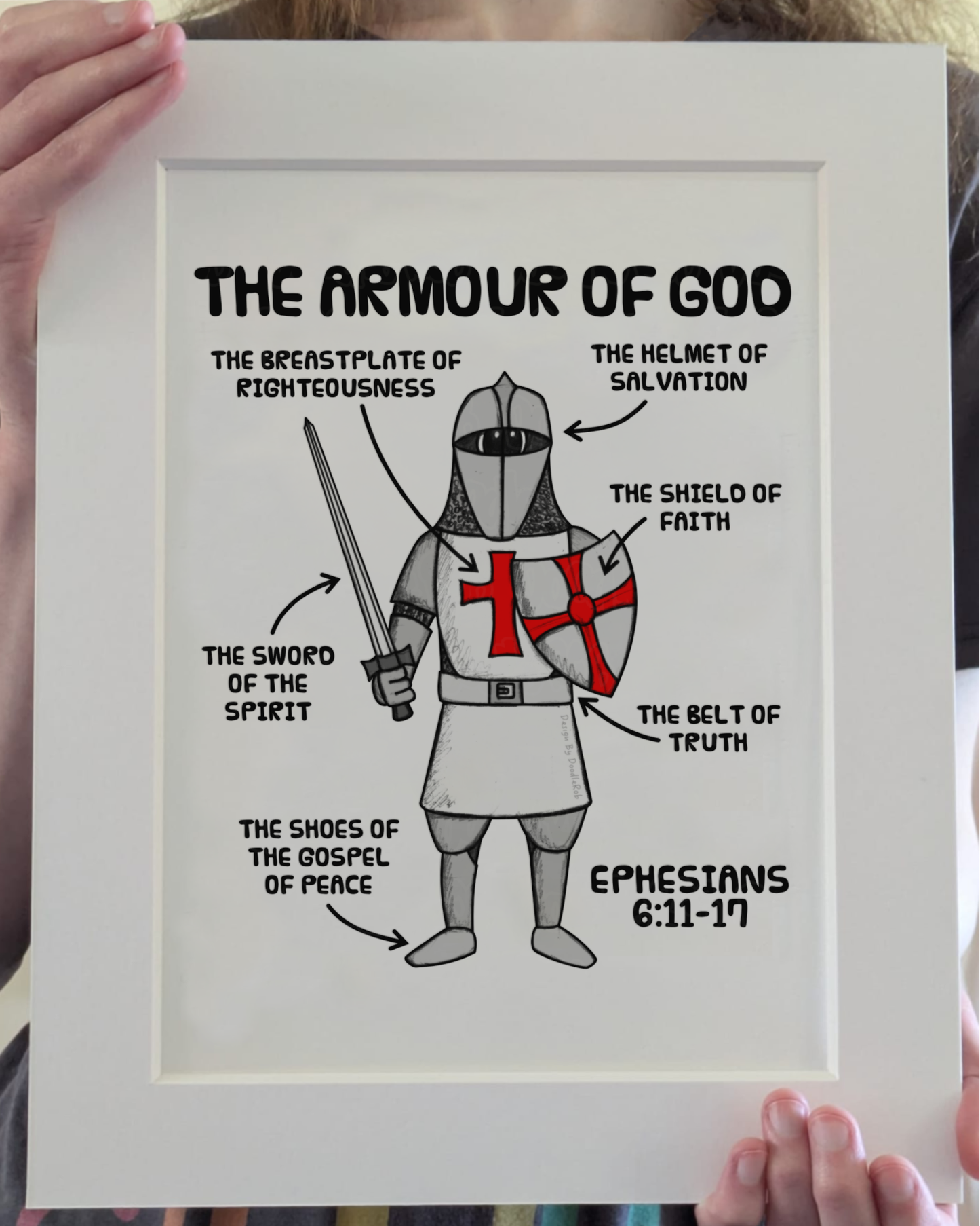 The Armour Of God Art Print - Ephesians 6 - Church Wall Decor - Gift For Pastor