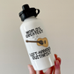 Left Handed Guitar Water Bottle (Acoustic Guitar) - World's Greatest Left-Handed Guitarist - Funny Musician Gift