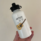 Acoustic Guitarist Personalised Water Bottle - Custom Guitar Water Bottle - Guitar Teacher Gift