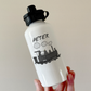 American Steam Train Personalised Water Bottle - Custom Gift For Rail Enthusiast
