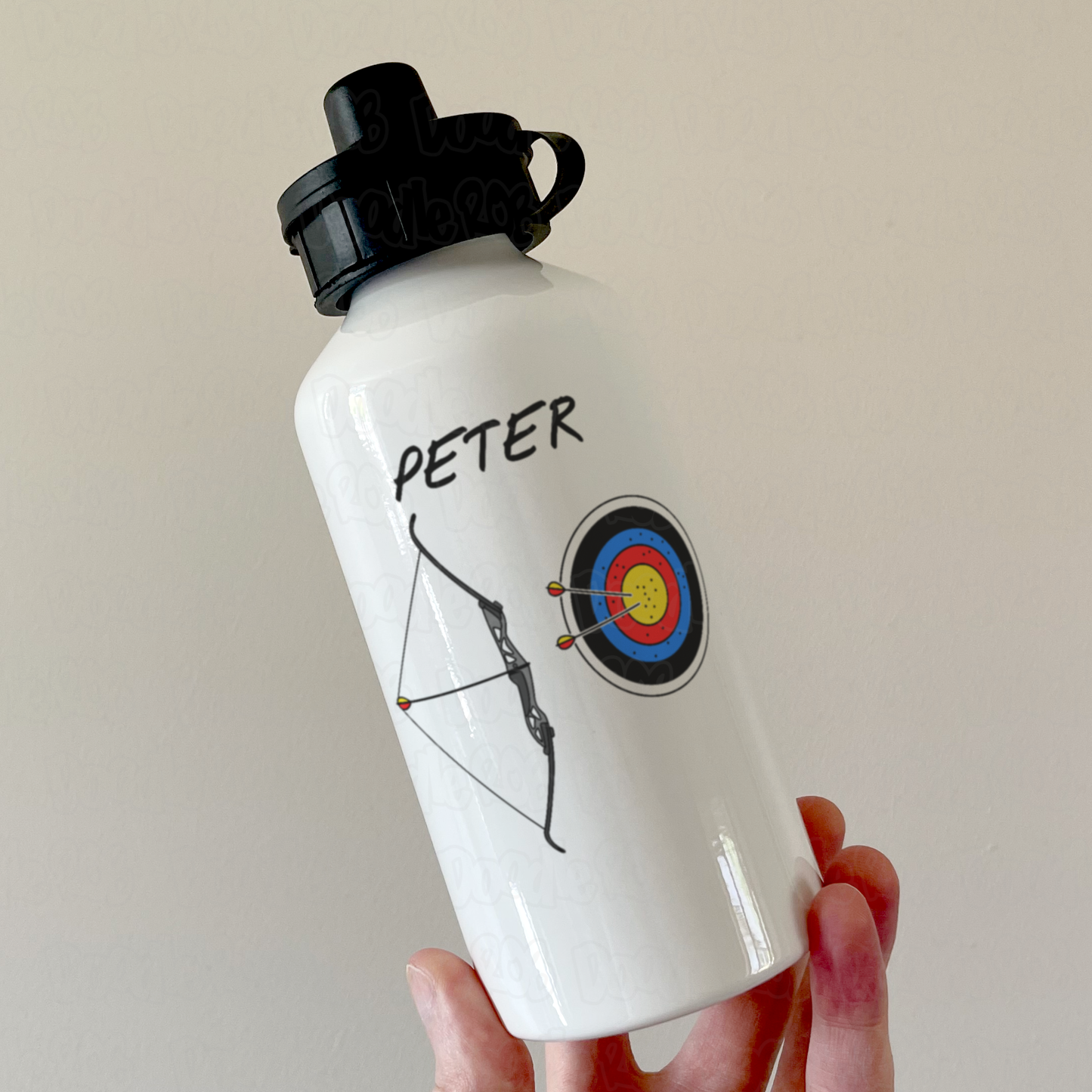 Archery Personalised Water Bottle - Gift For Archer - Archery Coach Gift