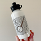 Banjo Musical Notes Water Bottle - Banjoist Gift - Banjo Teacher Folk Musician Water Bottle