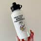 Cat Ukulele Water Bottle - Practice Makes Purrrfect - Funny Gift For Ukulelist - Music Teacher Gift
