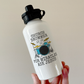 Funny Church Drummer Water Bottle - For Miracles, Ask Jesus - Christian Musician Gift