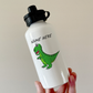 T-Rex Dinosaur Personalised Water Bottle - Custom Dinosaur Gift For Boy - Funny Gift For Him