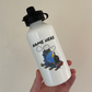 Steam Train Personalised Water Bottle (Blue) - Custom Railway Gift