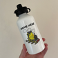 Steam Train Personalised Water Bottle (Yellow) - Custom Railway Gift