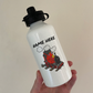 Steam Train Custom Water Bottle (Red) - Railway Enthusiast Gift