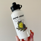 Steam Train Personalised Water Bottle (Yellow) - Custom Railway Gift