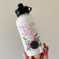 Girl's Drummer Water Bottle - This Girl Plays Drums - Female Drummer Gift - Pink Drum Kit Gift For Girl
