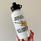 Left Handed Guitar Water Bottle - World's Greatest Left-Handed Guitarist - Gift For Lefty Guitarist
