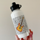 Electric Guitar Musical Notes Water Bottle - Guitar Teacher Water Bottle - Gift For Guitarist