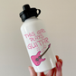 Pink Electric Guitar Water Bottle - This Girl Plays Guitar - Female Guitarist Gift - Guitar Gift For Girl