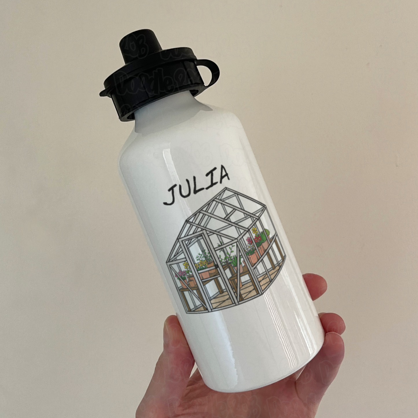 Gardening Personalised Water Bottle - Custom Gift For Gardener - Horticulturalist Water Bottle