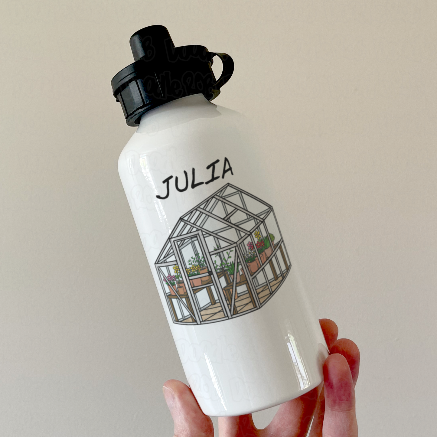 Gardening Personalised Water Bottle - Custom Gift For Gardener - Horticulturalist Water Bottle
