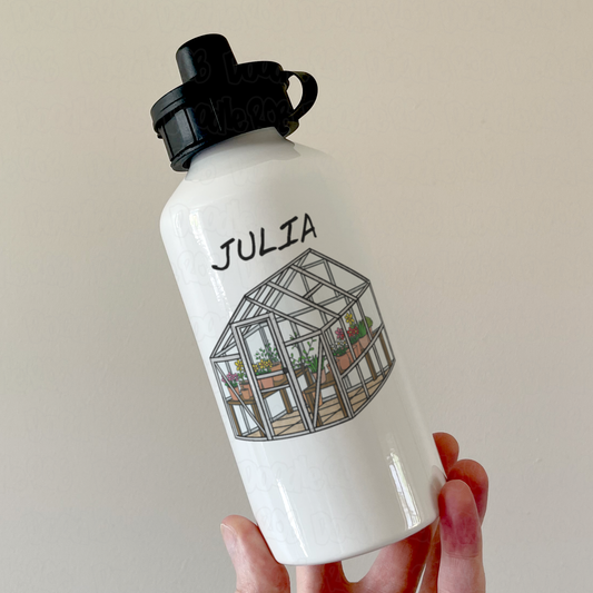 Gardening Personalised Water Bottle - Custom Gift For Gardener - Horticulturalist Water Bottle