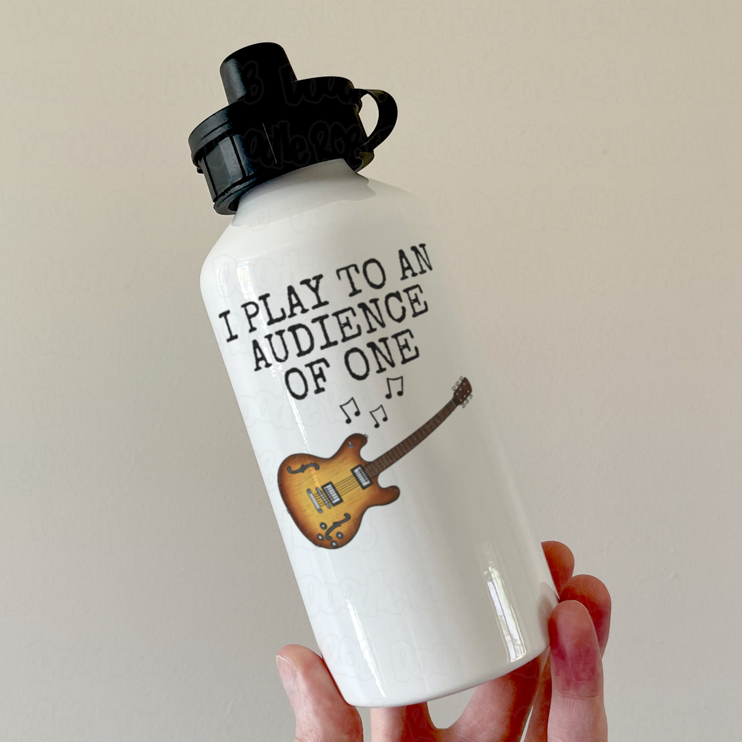 Church Guitarist Water Bottle (Electric Guitar) - I Play To An Audience Of One - Worship Guitar Gift