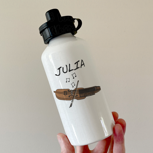 Nyckleharpa Personalised Water Bottle - Nyckleharpist Custom Water Bottle - Folk Musician Gift