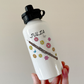 Floral Oboe Personalised Water Bottle - Oboist Custom Water Bottle - Woodwind Musician Gift For Her
