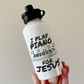 Church Pianist Water Bottle - I Play Piano For Jesus - Worship Keyboard Player Gift
