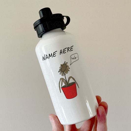 Funny Plant Personalised Water Bottle - Custom Gift For Gardener - Gardening Gift For Him