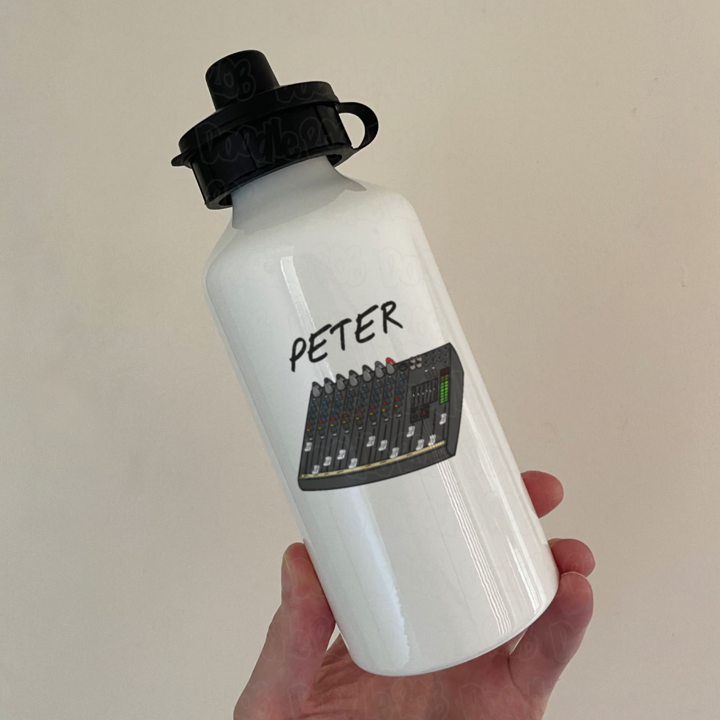 Sound Engineer Personalised Water Bottle - Custom Sound Guy Gift - Studio Engineer Water Bottle
