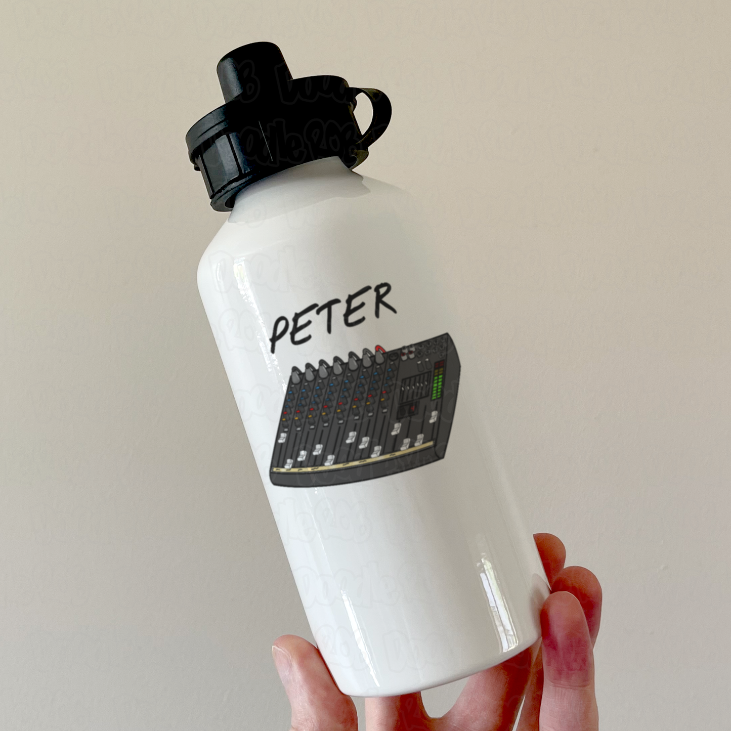 Sound Engineer Personalised Water Bottle - Custom Sound Guy Gift - Studio Engineer Water Bottle