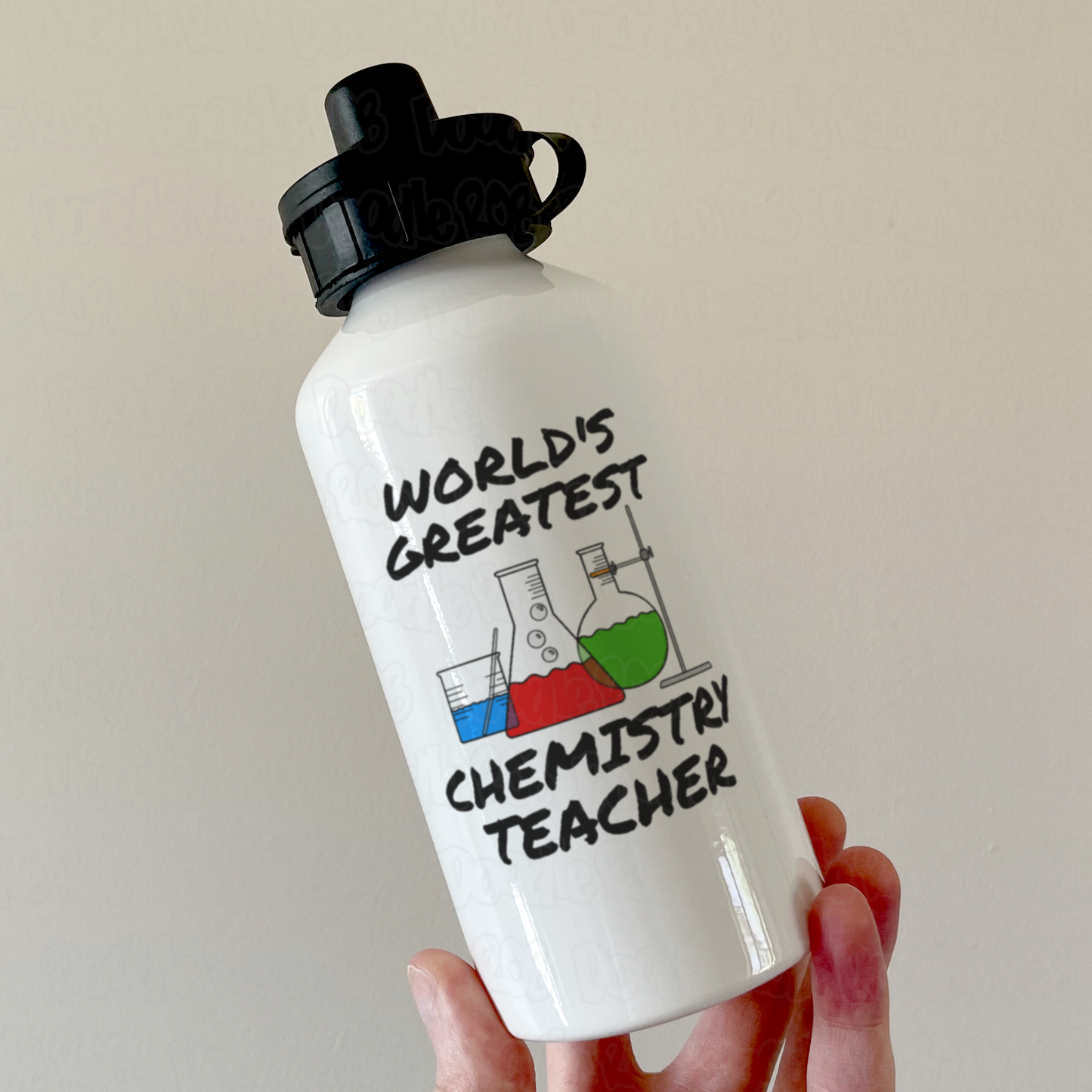 Chemistry Teacher Water Bottle - World's Greatest Chemistry Teacher - Science Teacher Gift
