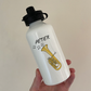Tenor Horn Personalised Water Bottle - Gift For Brass Musician - Custom Horn Player Water Bottle