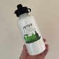 Steam Train Personalised Water Bottle (Green) - Railway Enthusiast Custom Water Bottle