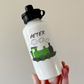 Steam Train Personalised Water Bottle (Green) - Railway Enthusiast Custom Water Bottle