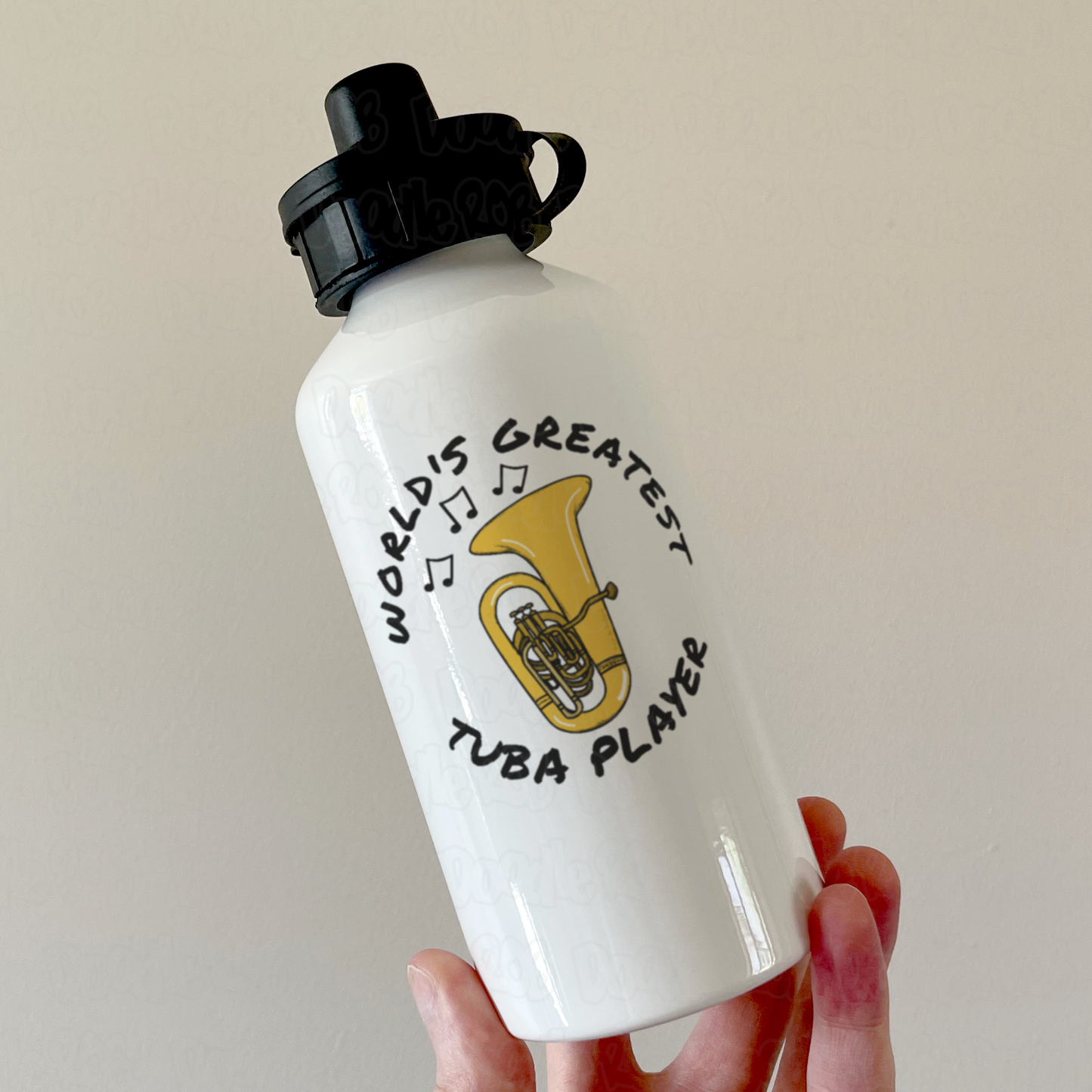 Tubaist Water Bottle - World's Greatest Tuba Player - Brass Musician Gift
