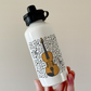 Violin Musical Notes Water Bottle - Violinist Water Bottle - String Musician Orchestra Gift
