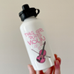 Pink Violin Water Bottle - This Girl Plays Violin - Female Violinist - String Musician Gift For Her