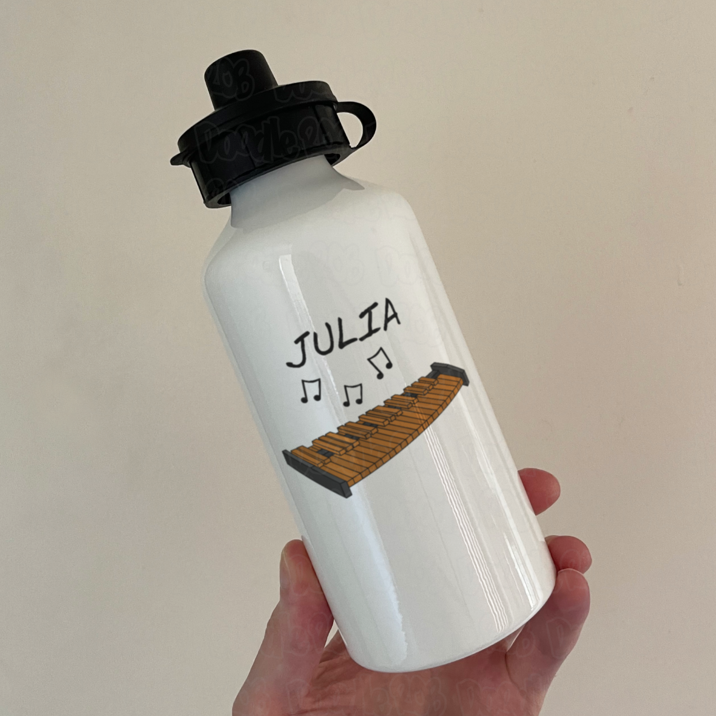 Xylophone Personalised Water Bottle - Custom Gift For Xylophonist - Xylophone Teacher Gift
