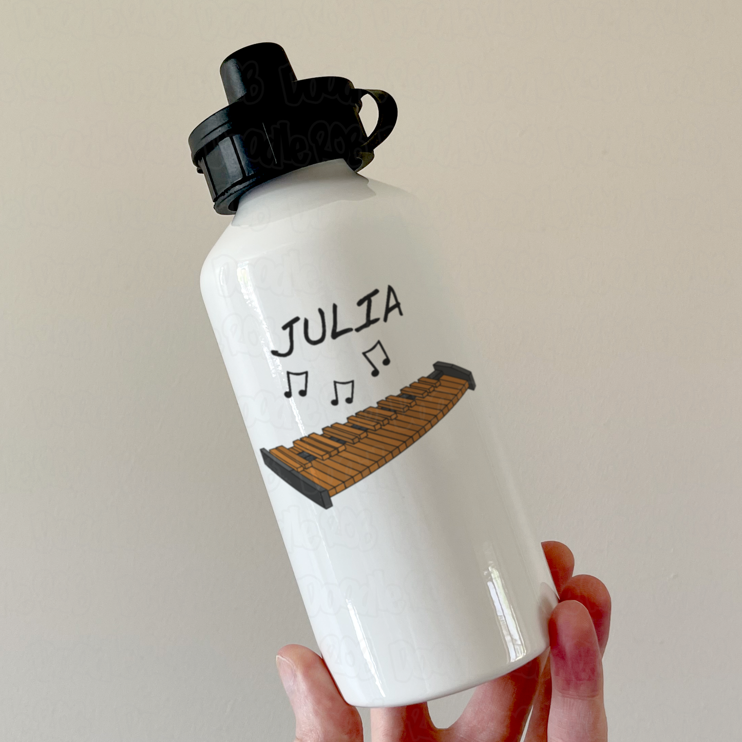 Xylophone Personalised Water Bottle - Custom Gift For Xylophonist - Xylophone Teacher Gift