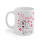 Dachshund Bride Mug - Dog Lover Wedding Mug - Cute Hen Party Gift