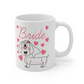 Dachshund Bride Mug - Dog Lover Wedding Mug - Cute Hen Party Gift