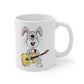 Easter Guitarist Mug - Easter Bunny Playing Guitar - Easter Gift For Kids
