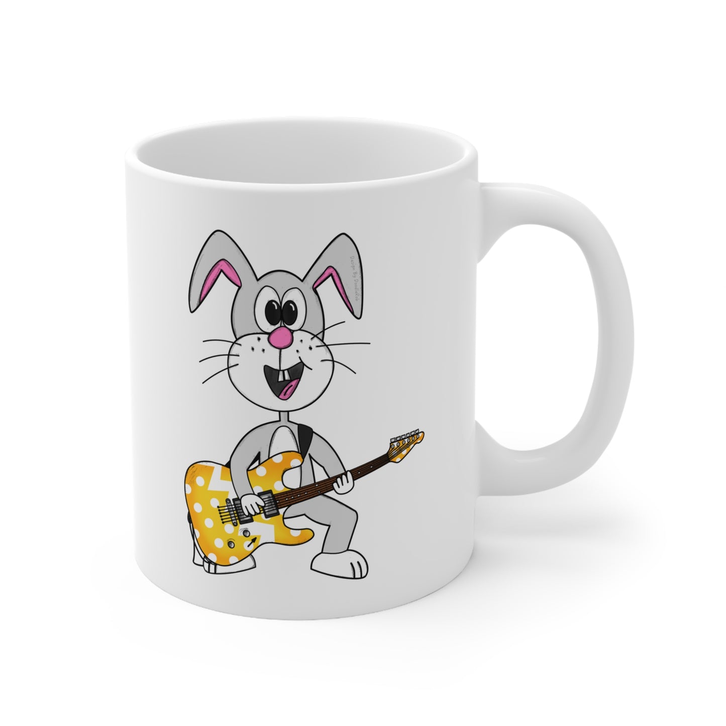 Easter Guitarist Mug - Easter Bunny Playing Guitar - Easter Gift For Kids