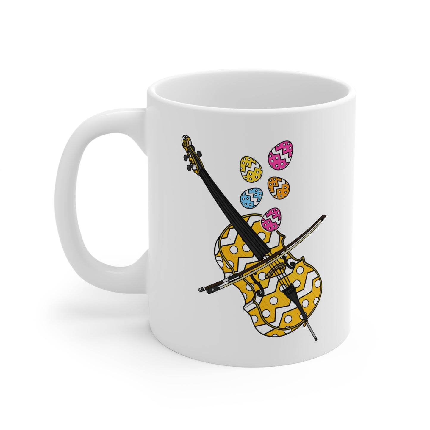 Easter Cello Mug - Cellist Mug - Easter Musician Gift