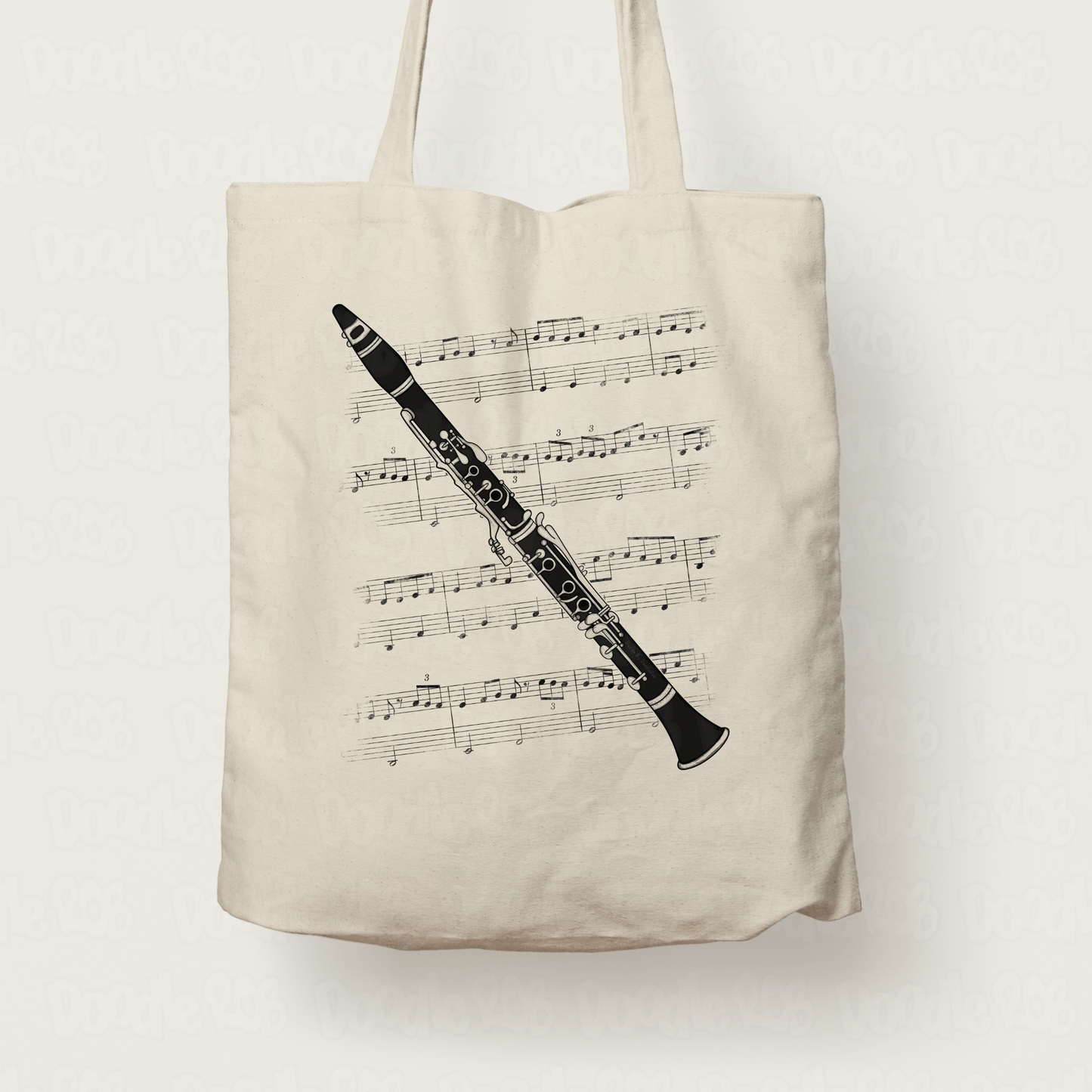 Clarinet Tote Bag - Gift For Clarinetist - Woodwind Musician Gift