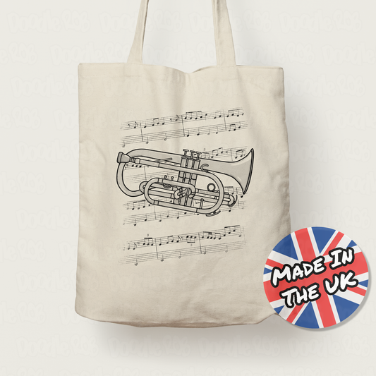 Cornet Tote Bag - Gift For Cornetist - Brass Musician Gift