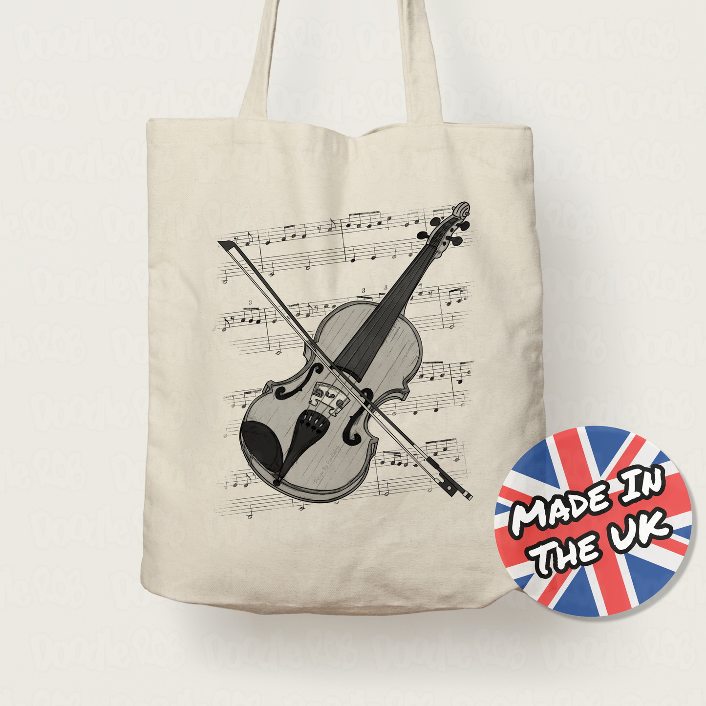 Violin Tote Bag - Gift For Violinist - String Musician Gift