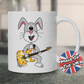Easter Guitarist Mug - Easter Bunny Playing Guitar - Easter Gift For Kids