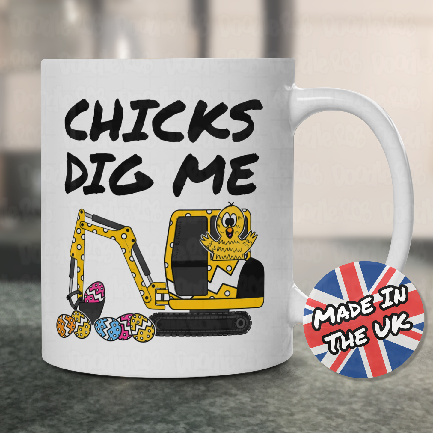 Easter Chick Mug - Chicks Dig Me - Easter Gift For Him