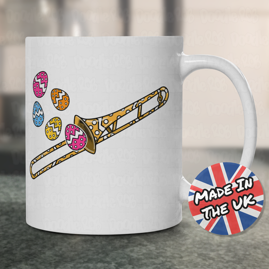 Easter Trombone Mug - Brass Player Mug - Easter Musician Gift