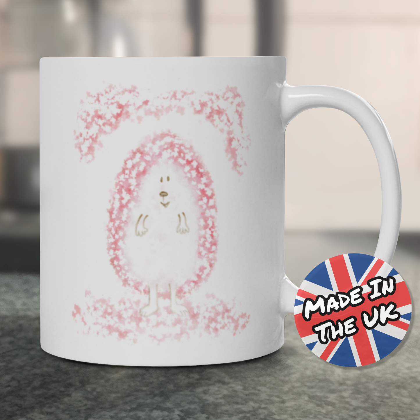 Floral Hedgehog Mug - Wildlife Gift For Her